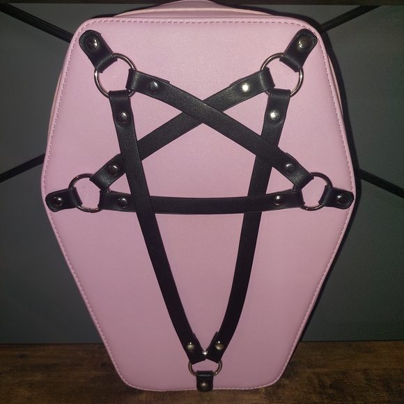 Killstar HEXELLENT Pink Coffin Bag - Picture 2 of 6